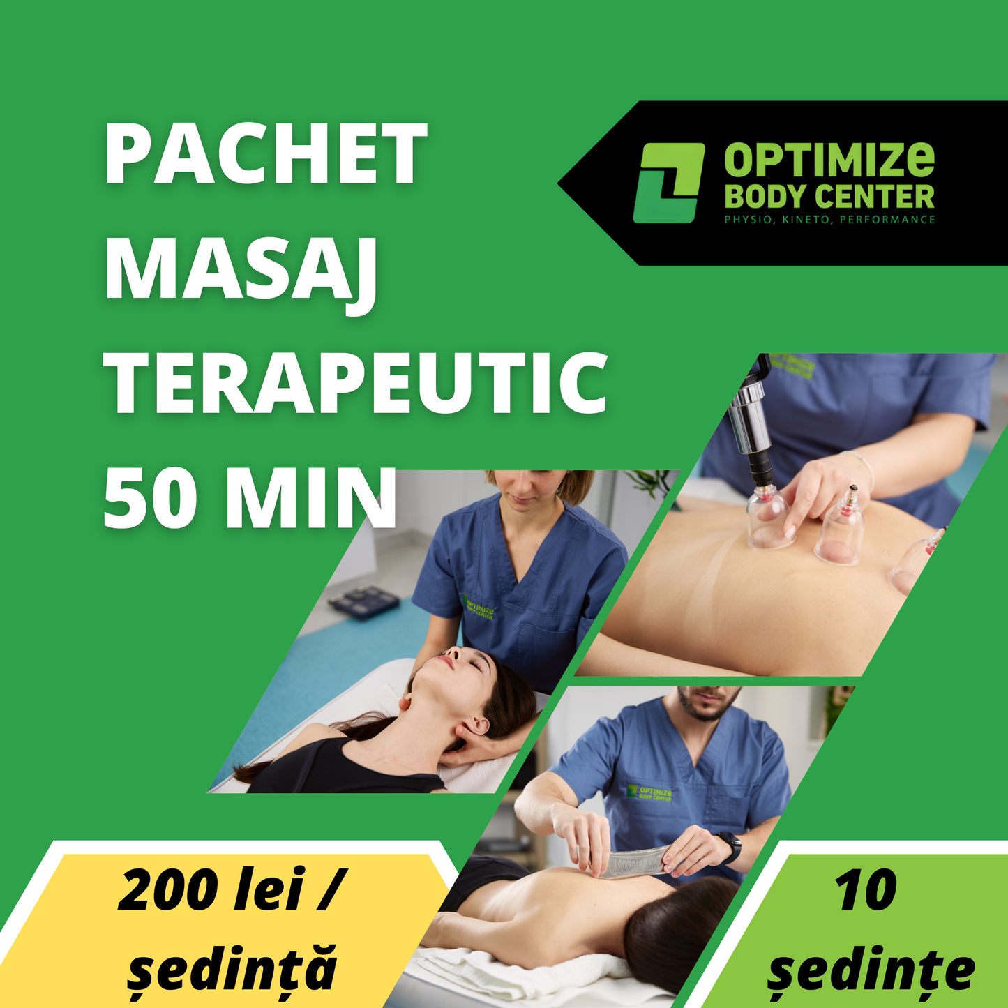 Pachet Masaj Terapeutic - 10 ședințe ( 50 minute )