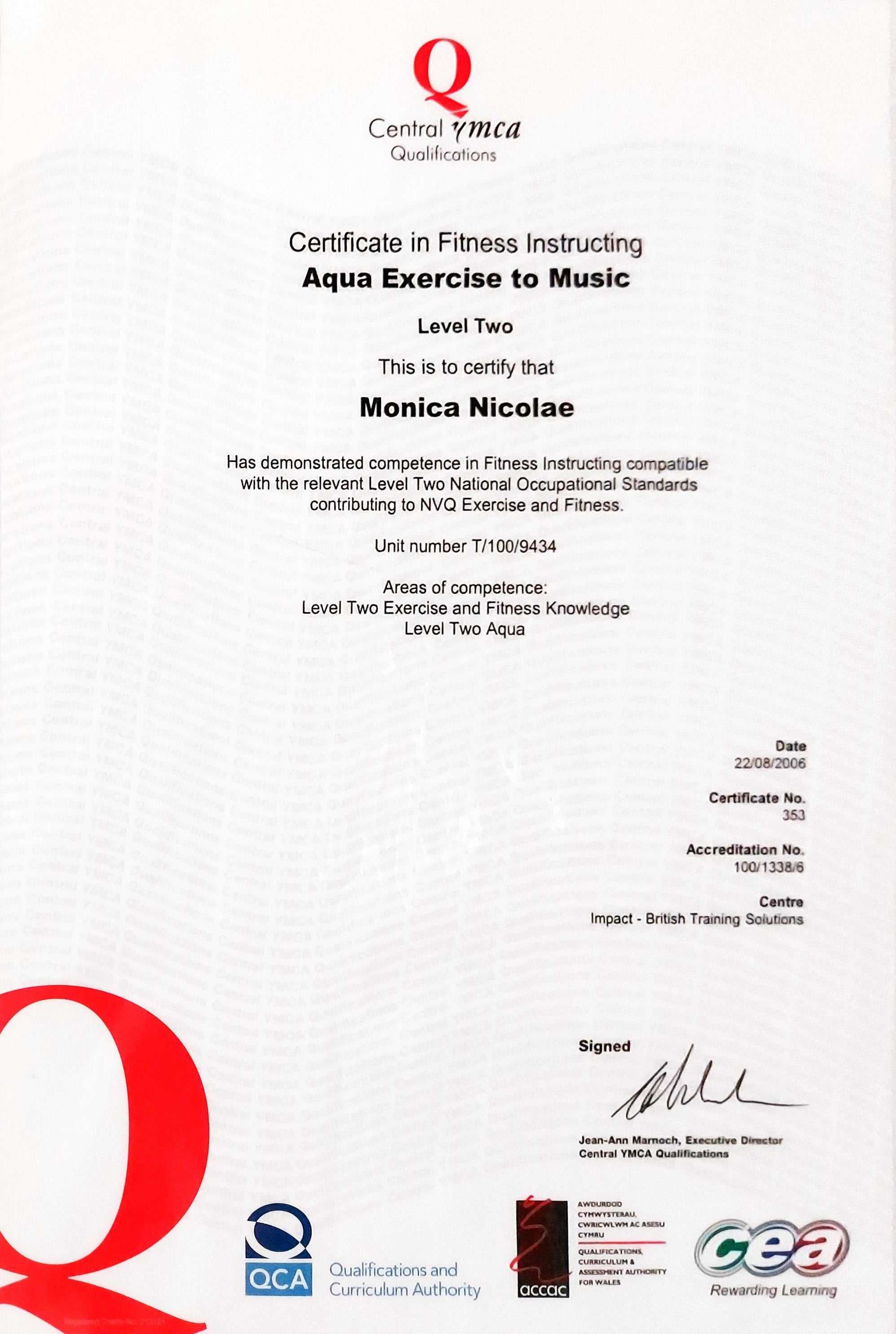 2006 Aug Aqua Exercise to Music.jpg